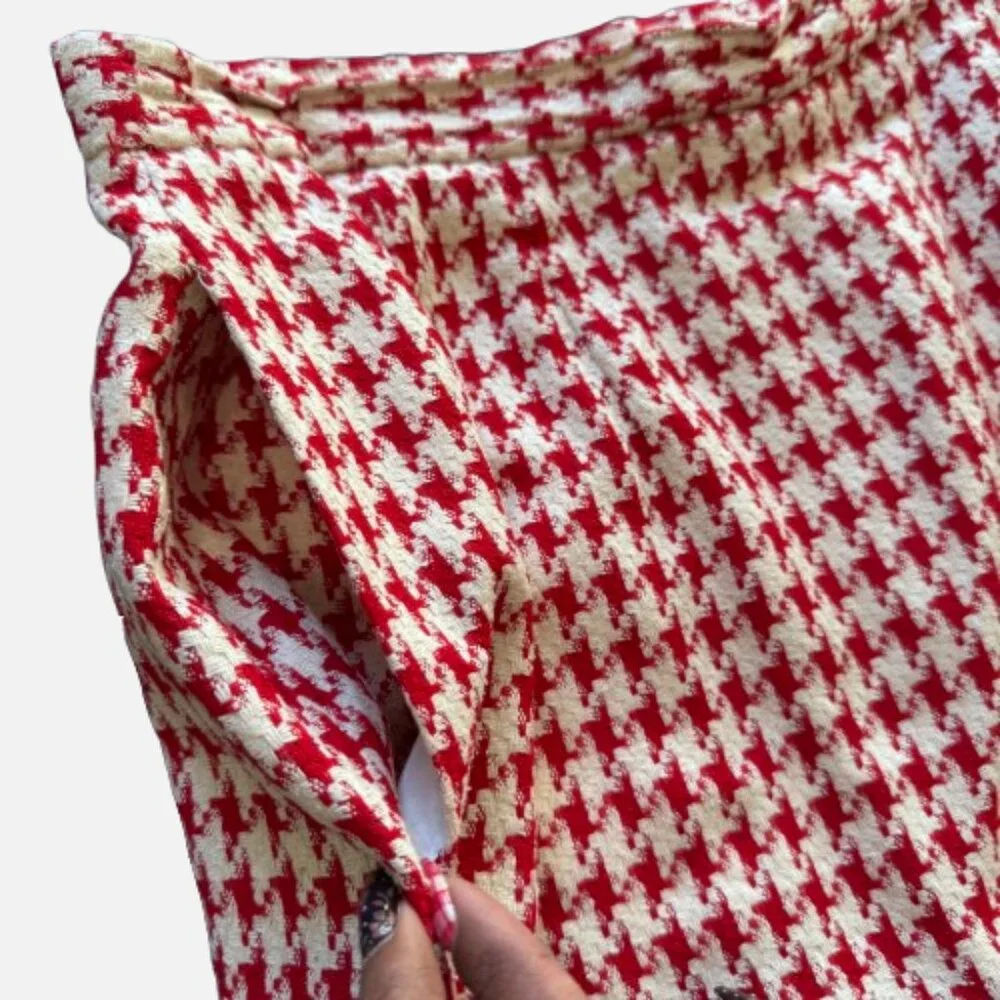 Vintage Christian Dior Houndstooth Christmas Dinner Gala Skirt Suit (Size 12) - Picture 10 of 16